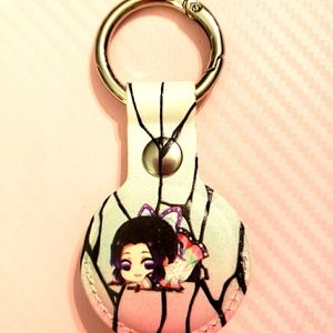 NWT Anime Apple Air Tag Case Keychain